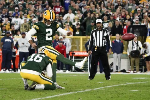 Rodgers, Crosby’s OT FG lead Packers past Pats, Zappe 27-24