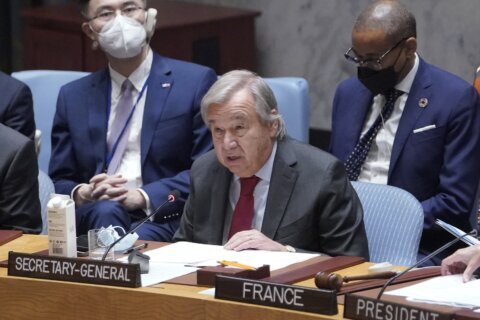 UN chief: World is in `life-or-death struggle’ for survival