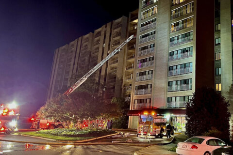 Fire in 11-story apartment building in College Park