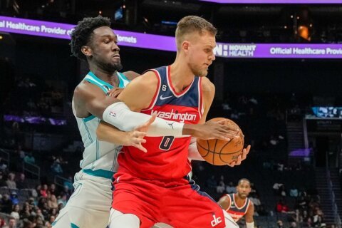 Wizards top Hornets in preseason as Kristaps Porzingis leaves with injury