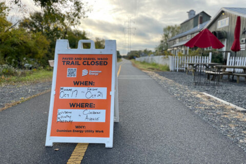 W&OD Trail closure to replace powerline strung before Ashburn’s housing boom