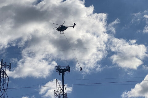Person inside plane that hit power lines is out of the hospital