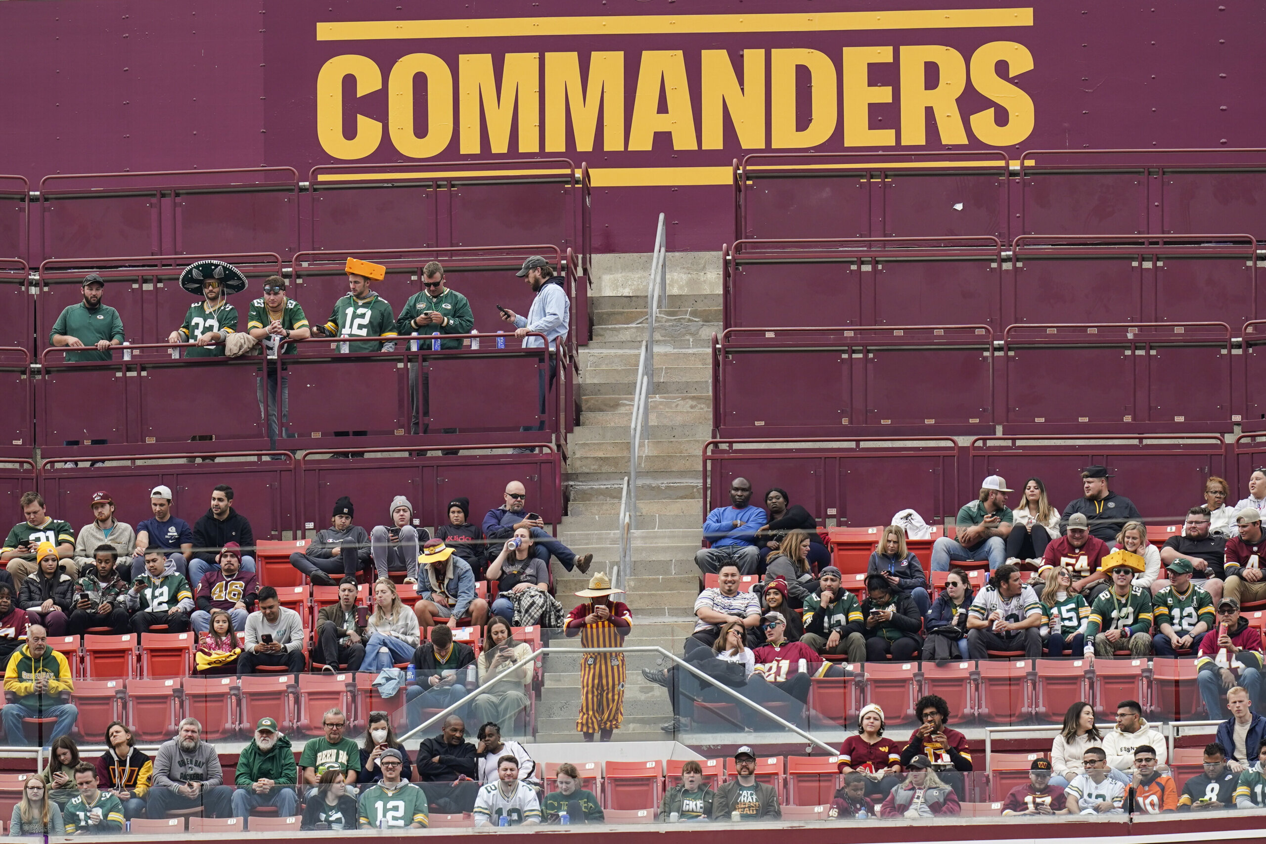 Washington Commanders' banner spotted inside FedExField just hours