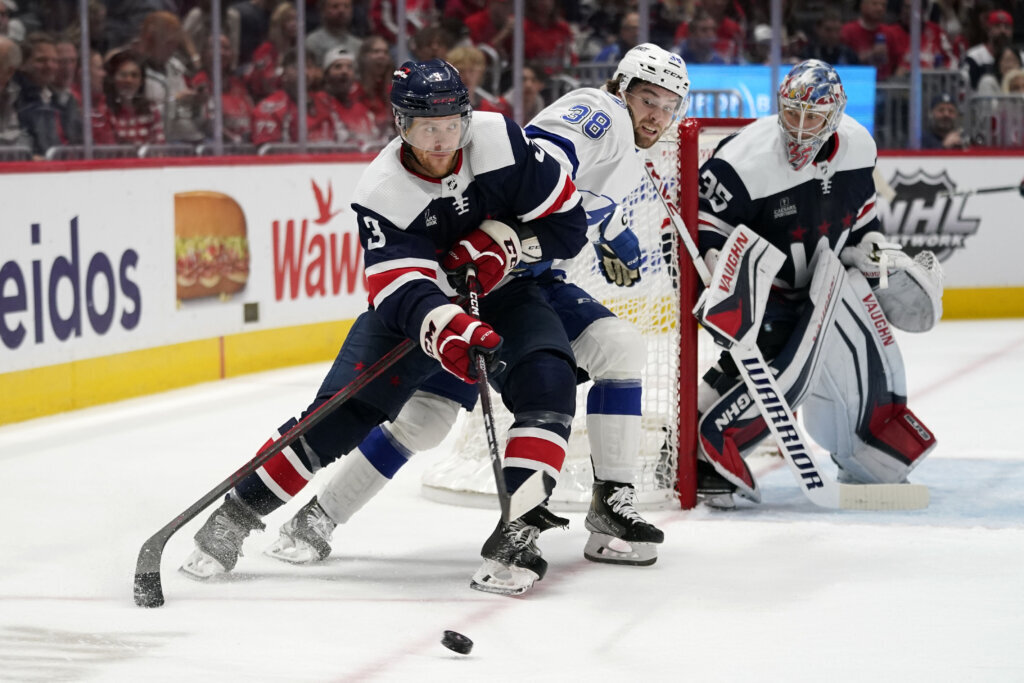 Pat Maroon scores twice in 3rd, Lightning beat Capitals 5-1 - WTOP