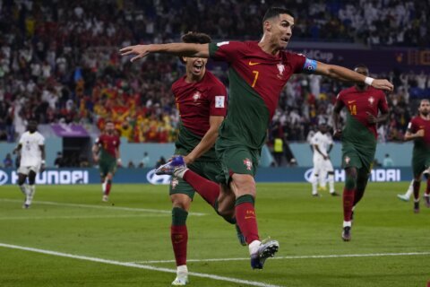 Ronaldo makes World Cup history, Portugal beats Ghana 3-2