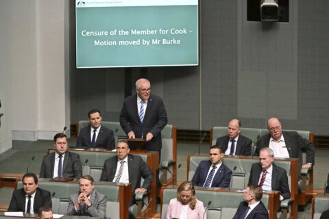 Australian Parliament censures former prime minister