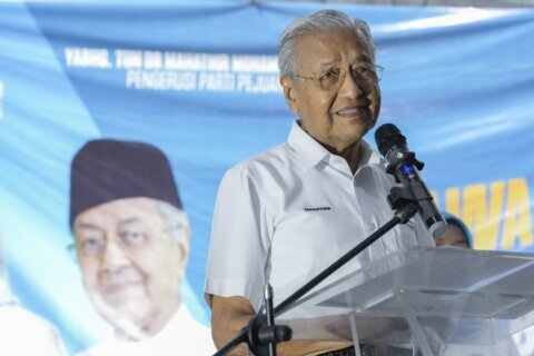 At 97, Malaysia’s Mahathir makes last election hurrah