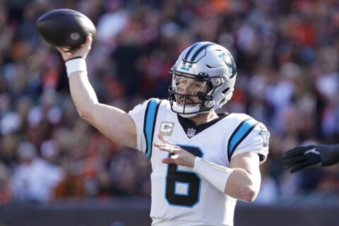 Panthers will start Mayfield at QB with Walker injured