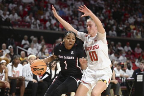 Terps out of NCAA tournament after Elite 8 loss to top-ranked South Carolina