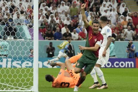 Ronaldo denied goal, Portugal beats Uruguay 2-0 in World Cup