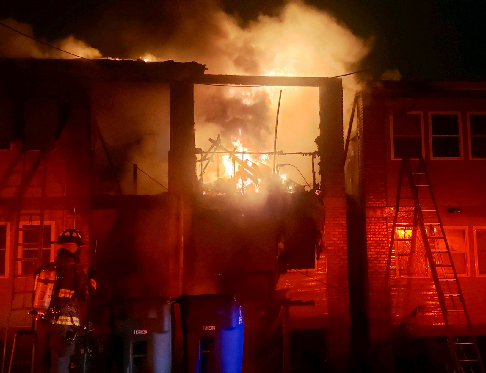 The fire broke out before 4:30 a.m. on Wednesday morning. (Photo from DC Fire and EMS)
