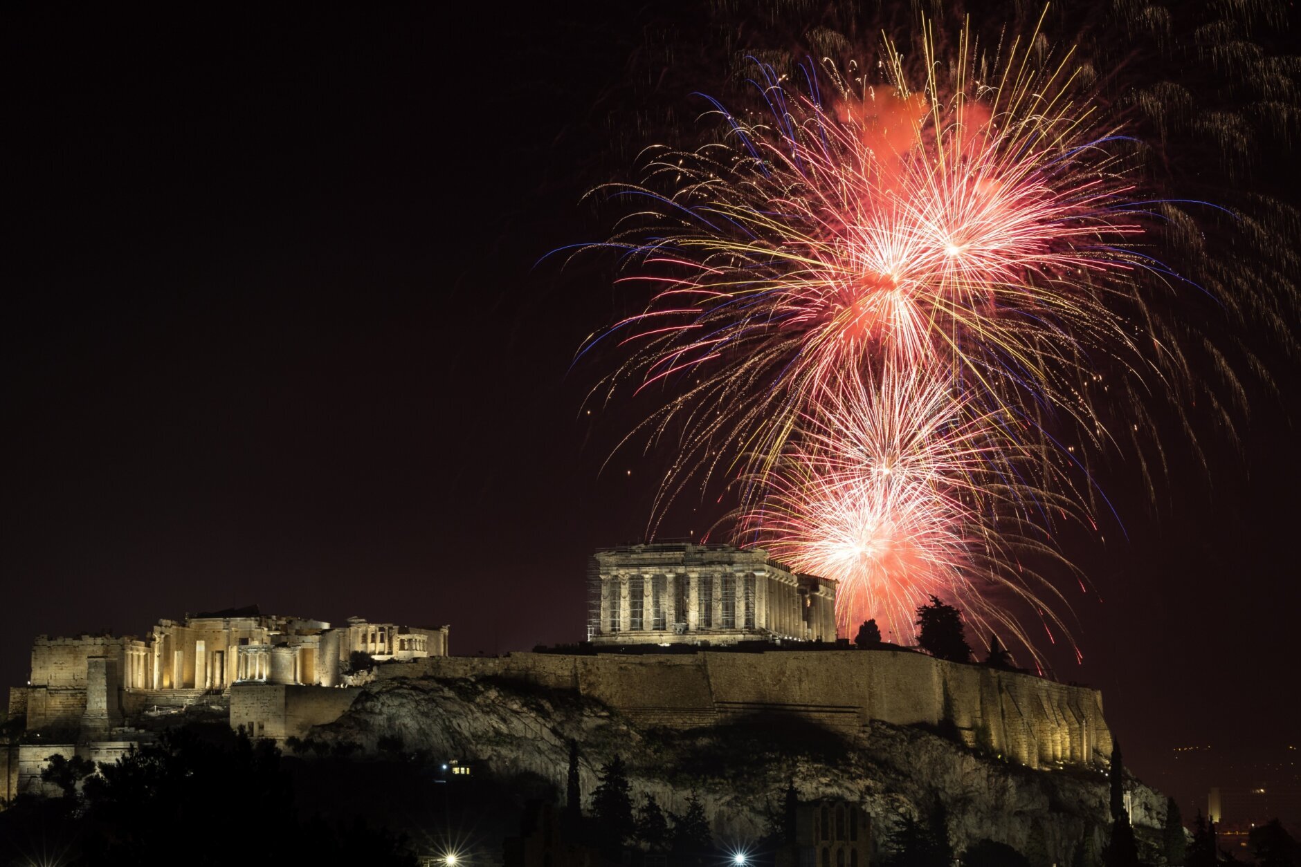 APTOPIX Greece New Year