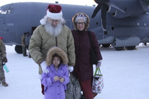 Santa visit brings joy to a frosty Alaska Inupiaq village