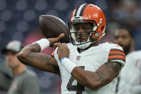 Watson making Cleveland debut against Ravens without Jackson