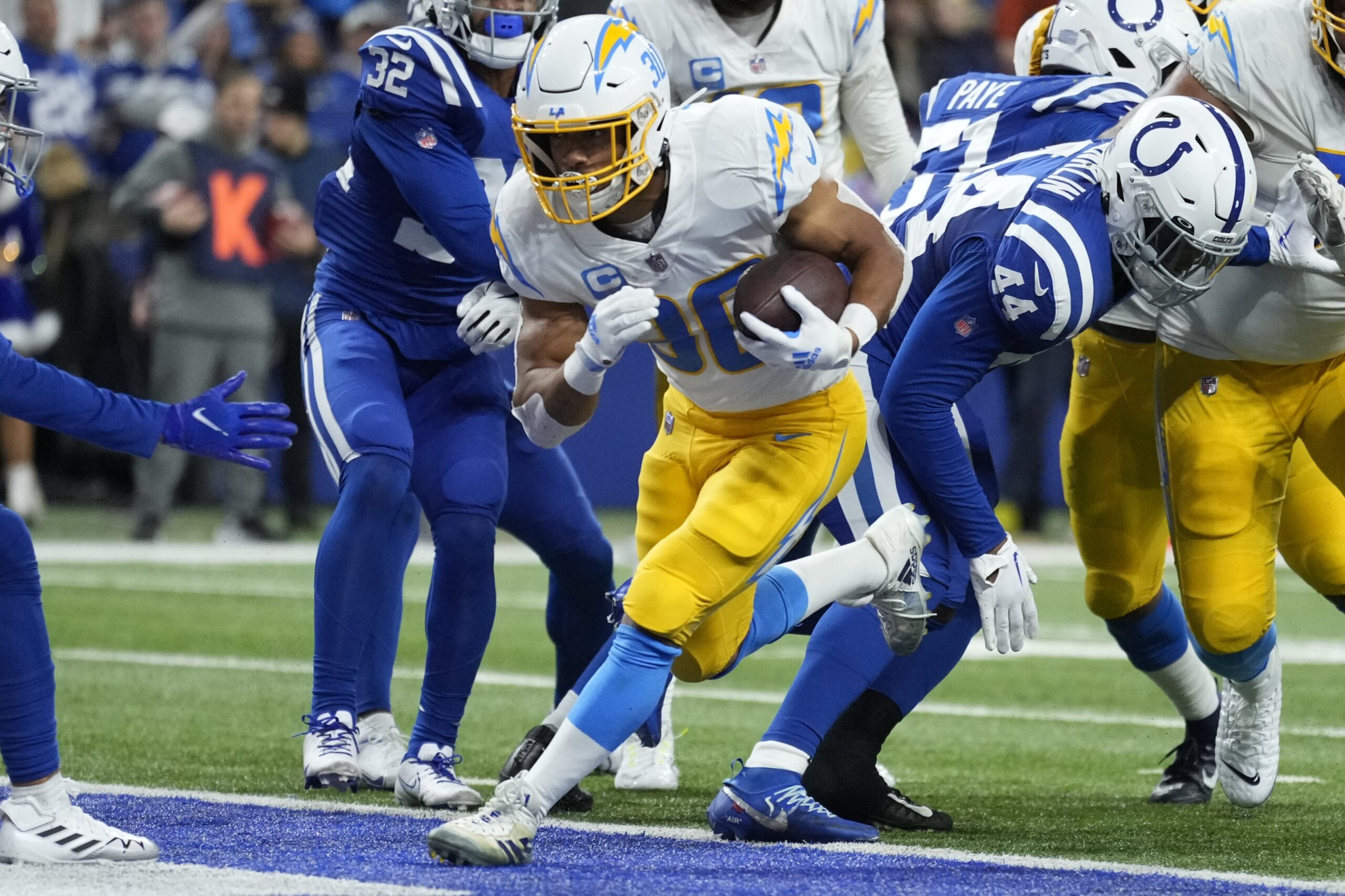 Chargers play Colts on rebound