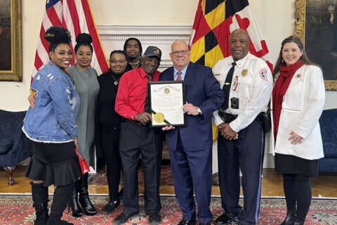 Md. crossing guard honored at State House for nearly 50 years of service