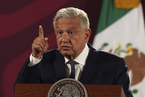 Mexico’s president asks residents to reject drug gang gifts
