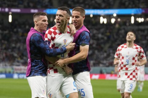 Croatia going deep again at World Cup after shootout win
