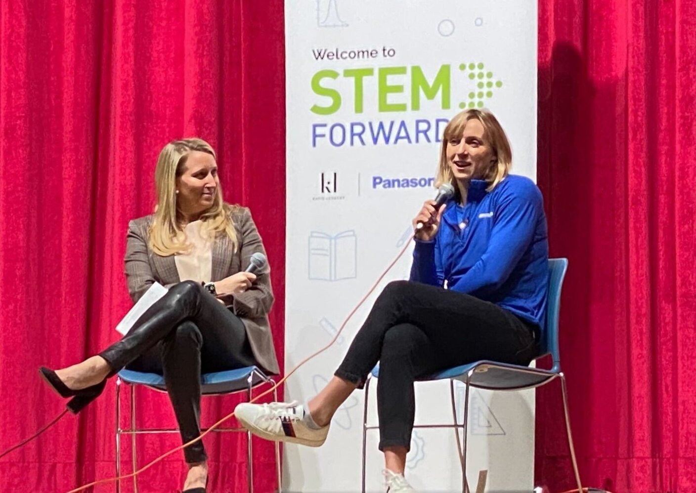 Olympic swimmer promotes STEM education at DC school