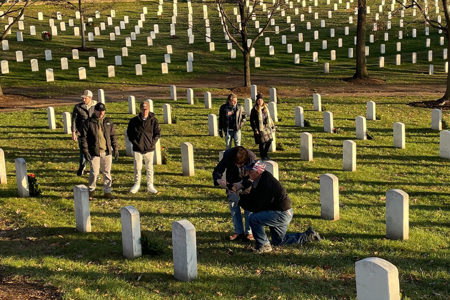 Volunteers planned to place wreaths on more than 260,000 headstones at Arlington National Cemetery on Dec. 17, 2022.