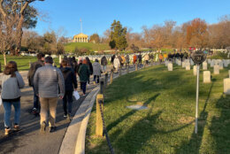 The wreath laying ceremony at the Arlington National Ceremony began at 8 a.m. on Dec. 17, 2022.