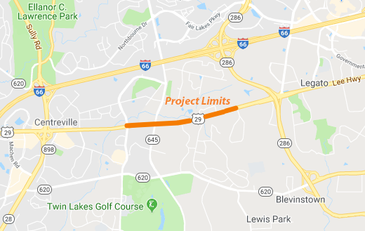 Route 29 widening construction in Fairfax Co. to start this spring