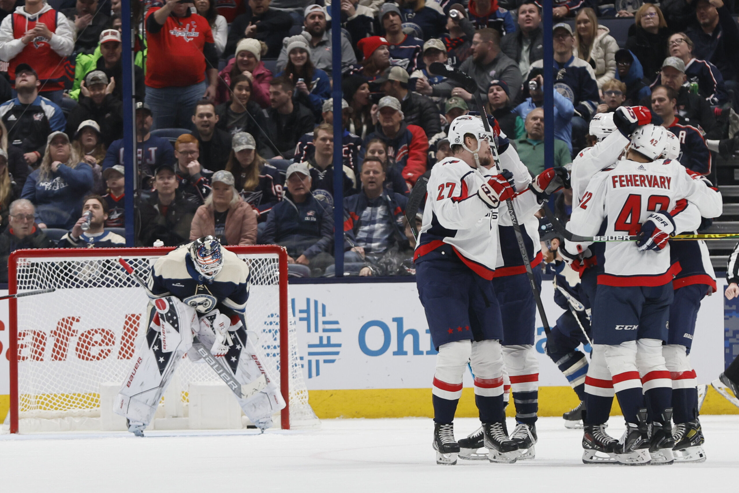 Capitals Score 4 Goals In The 2nd, Beat Blue Jackets 6-2 - WTOP News