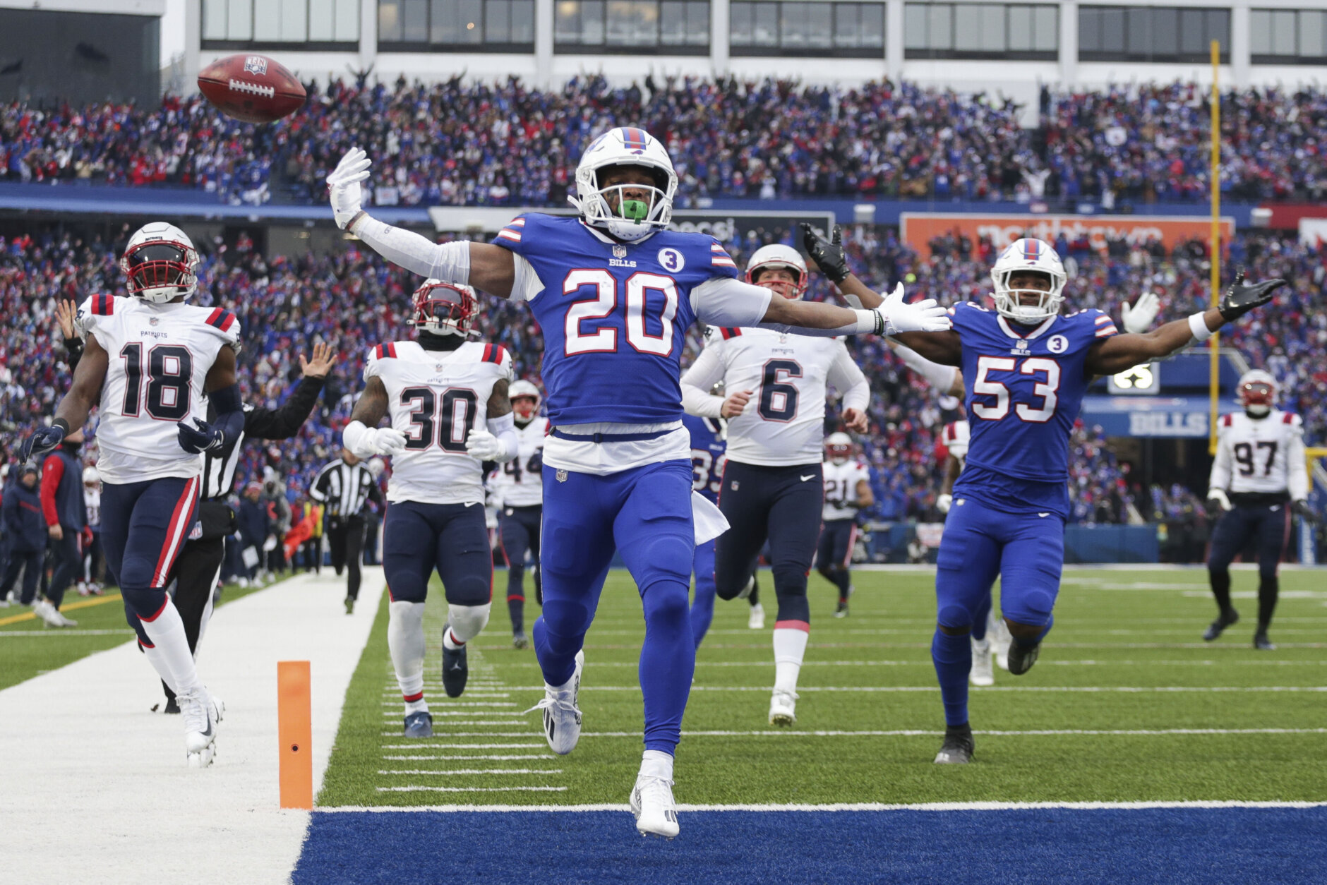 <p><em><strong>Patriots 23</strong></em><br />
<em><strong>Bills 35</strong></em></p>
<p>Buffalo returned the opening kickoff for a touchdown in their first action since the Damar Hamlin incident and throttled their hated rival to match franchise records with seven straight wins to reach 13 for the season. I&#8217;m feeling pretty good about <a href="https://wtop.com/gallery/nfl/2022-nfl-playoff-predictions/" target="_blank" rel="noopener">my preseason Super Bowl pick</a>.</p>
<p>I know what Bill Belichick is historically but New England needs a hard reset. If Mike Vrabel gets fired in Tennessee, the Patriots would do well to turn the page on the Belichick era and hand off to an experienced coach already well-versed in the Patriot Way.</p>
