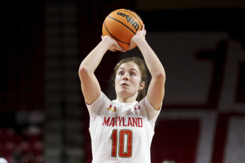 Meyers scores 24 to help No. 8 Maryland women top Penn State