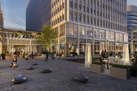 Two Crystal City buildings get a modern plaza makeover
