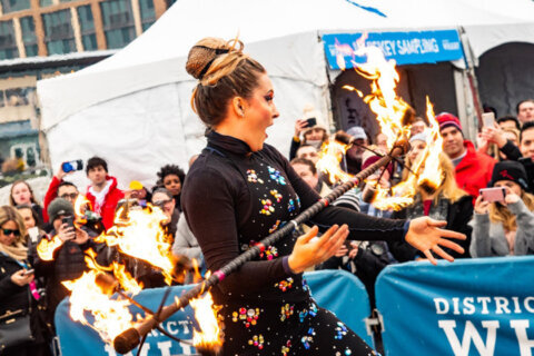 Fire & Ice Festival returns to The Wharf with whiskey luge, fire twirling, frozen cornhole