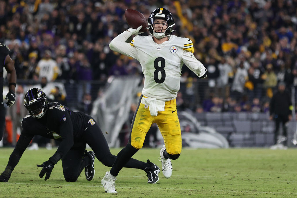 <p><em><strong>Steelers 16</strong></em><br />
<em><strong>Ravens 13</strong></em></p>
<p>Baltimore is already in the playoffs so going 2-2 and averaging less than 13 points per game without Lamar Jackson isn&#8217;t the end of the world. But the real surprise is Pittsburgh staying on the periphery of the playoff picture with Kenny Pickett leading back-to-back game-winning fourth quarter comebacks. Mike Tomlin might get that 16th consecutive winning season after all.</p>
