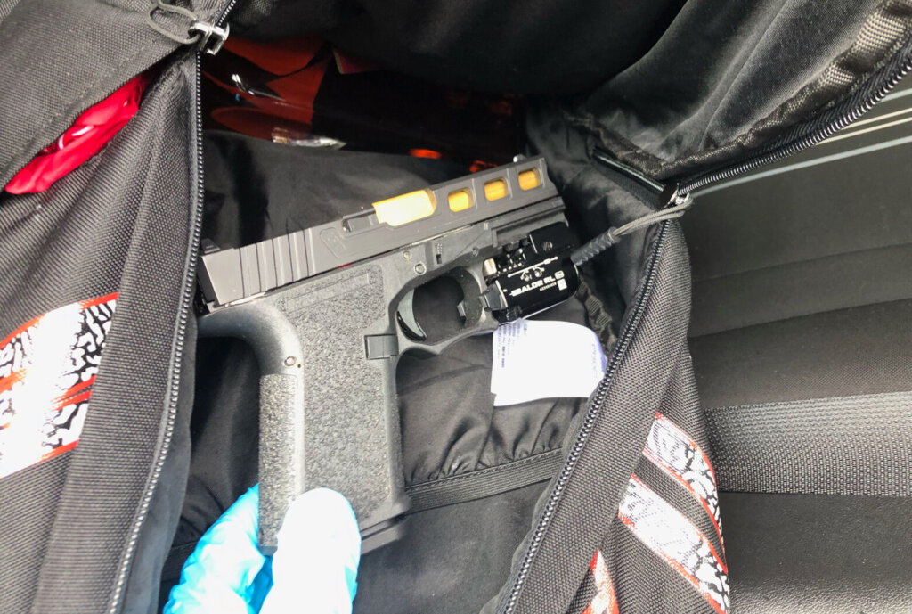 gun in the backpack