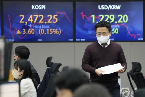 Asian shares edge higher, tracking Wall Street rally
