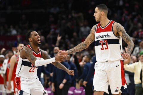 Wizards come back to beat Bulls on Kyle Kuzma’s clutch three