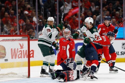 Capitals attribute long-range goals by Islanders, Wild to traffic in front