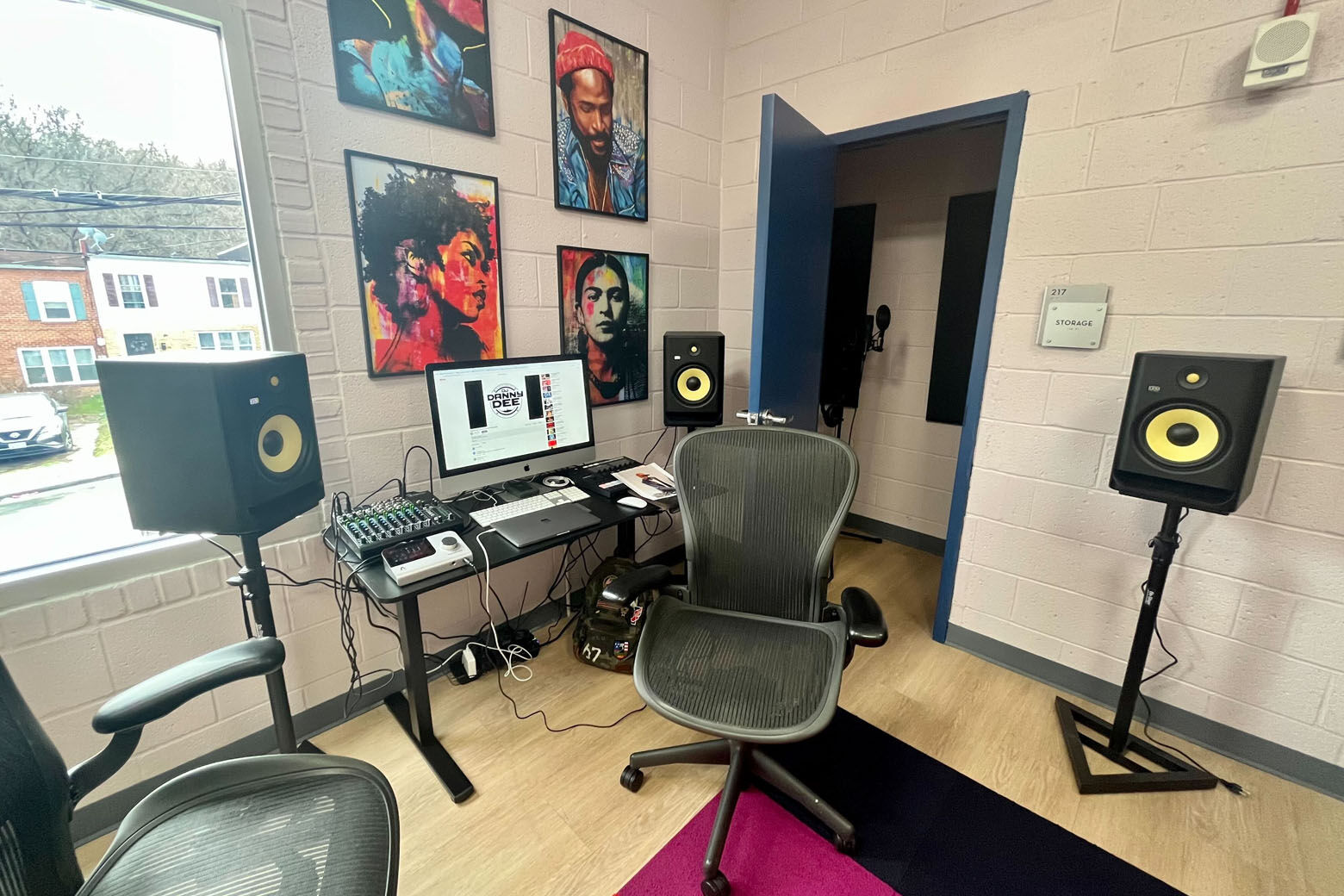 The new space is meant to give young people a creative outlet, allowing them to express themselves by producing music or recording podcasts, among other activities. (WTOP/Nick Iannelli)