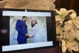Phillip Hall and Gelila Shenegelegne were one of three couples to wed in online civil ceremonies provided over by a D.C. court officer. (Courtesy D.C. Superior Court)