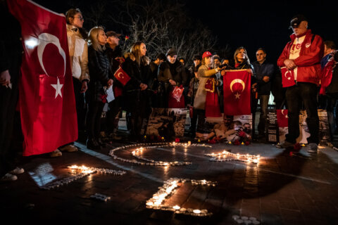 At DC vigil, thoughts and prayers for earthquake victims in Turkey, Syria