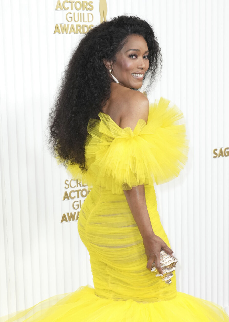 Angela Bassett arrives at the 29th annual Screen Actors Guild Awards on Sunday, Feb. 26, 2023, at the Fairmont Century Plaza in Los Angeles. (Photo by Jordan Strauss/Invision/AP)