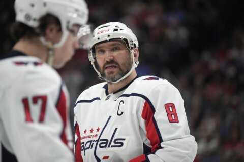 Ovechkin out for Capitals’ game against Rangers