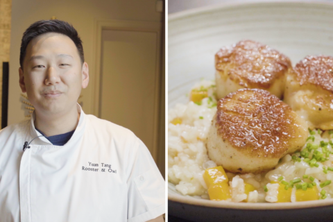 Rooster & Owl Chef Yuan Tang reveals recipe for butternut squash risotto with scallops