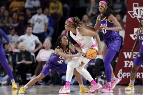 Reese’s double-double helps No. 3 LSU over Texas A&M 72-66
