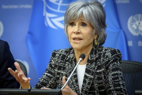 Jane Fonda campaigns to save ‘our brethren in the ocean’