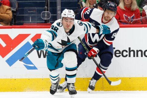 Missed opportunities cost Capitals in 4-1 loss to Sharks