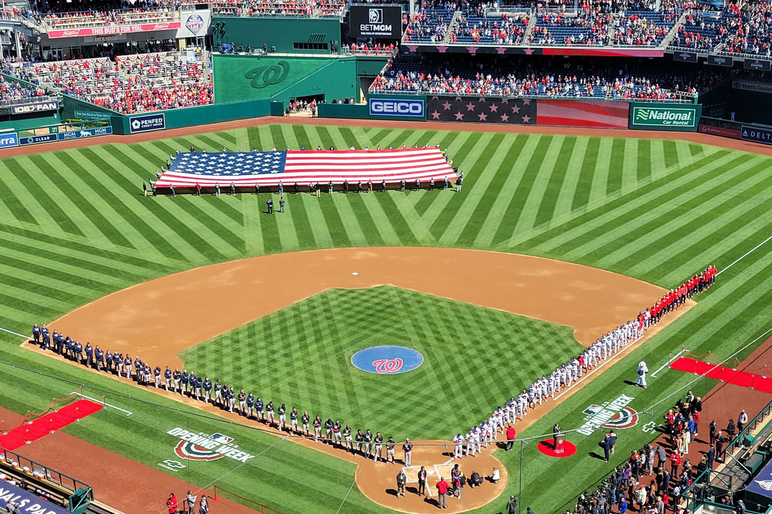 Opening Day gets underway at Nationals Park on March 30, 2023. (WTOP/ Dave Preston)