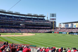Opening day at Nationals Park on March 30, 2023. (WTOP/Jose Umaña)