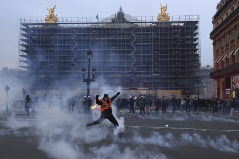 French protests continue; King Charles III’s trip postponed