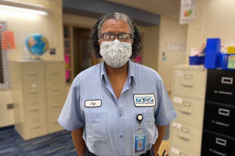 After decades of service, Alexandria custodian recognized during Women