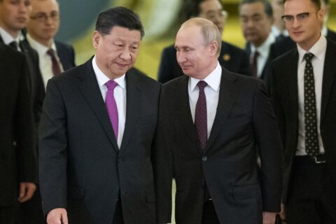 Putin welcomes China’s Xi to Kremlin amid Ukraine fighting